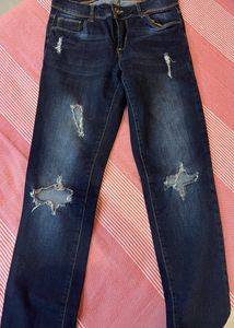 Black Distressed Jeans