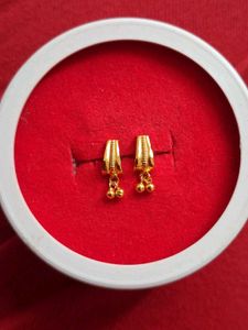 Golden Drop Earrings Small Size