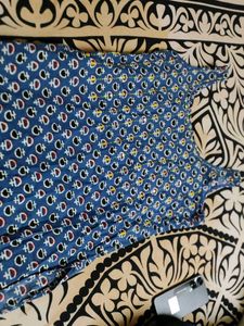 Blue Printed Dress