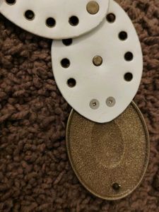 Vintage White &amp; Gold Belt