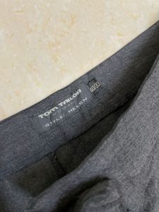 Tom Tailor Old Money Gray Wide Leg Trousers