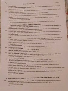 Class X SST Important Questions