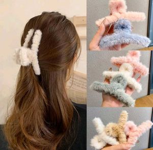 Fluffy Hair Clips