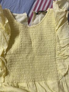 Yellow Ruffle Dress