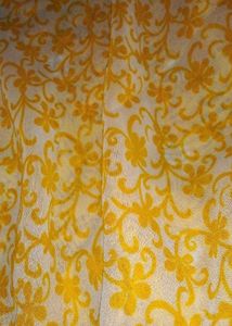 Yellow Printed Saree