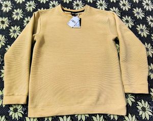 Zara The Most luxurious Ribbed Pullover Sweat shir