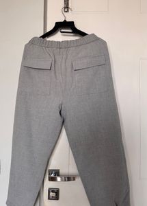 Grey Cropped Trousers