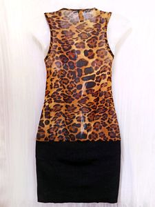( NEW UNUSED ) ANIMAL PRINTED PARTY DRESS