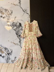 Floral Anarkali Suit Dress