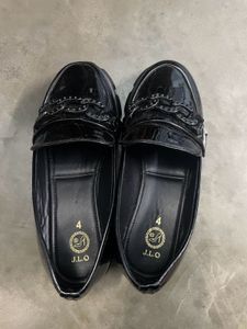 Stylish Black Chunky Loafers