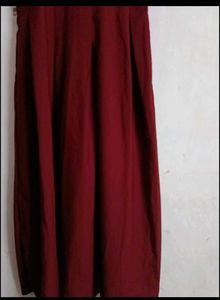 Elegant Maroon Lace Dress