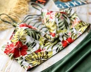 Floral Print Bikini Top