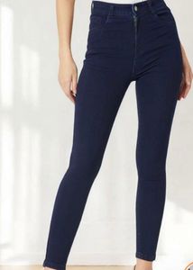 Dark Wash High-Waisted Skinny Jeans