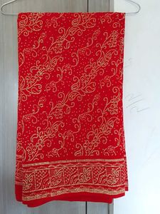 Red Georgette Saree