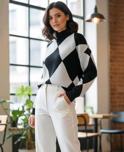 H&M Argyle Knit Sweater
