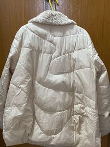 Beige Furry Winter Coat