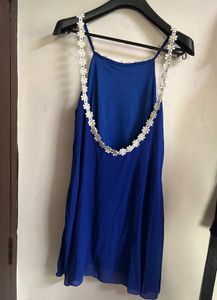 Blue Daisy Mini Dress