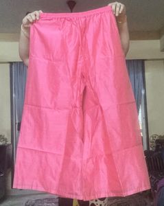 Wide Legged Ethnic Pink Silk  Palazzo Pants