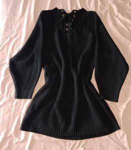 New Urbanic Lace Up Sweater Dress