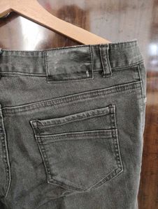 Men&#39;s Gray Black Denim Jeans