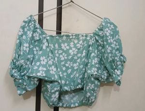 Floral Puff Sleeve Top