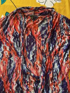 Abstract Print Flowy shrug