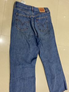Levis High Waisted Straight Flared Jeans