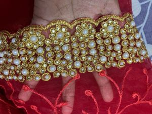 Red Embroidered Saree with Blouse