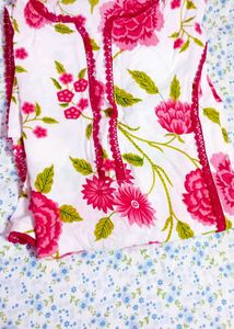 Floral Print Kurta