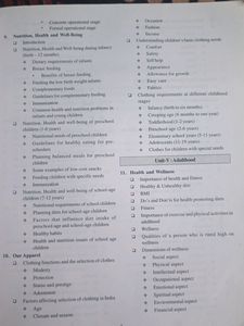Home Science 11th Class Book