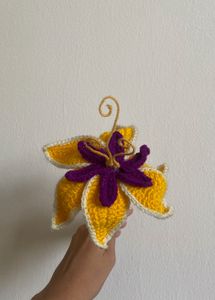 Tangled rapunzel crochet flower