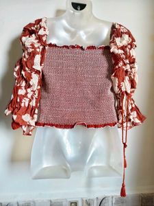 🎄Buy 1, Get 1 Free🎁Floral Print Smocked Top