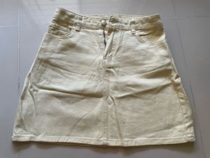 Cute butter yellow Mini Skirt