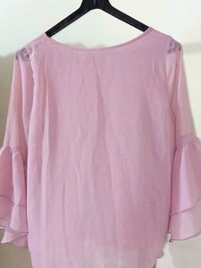 Pink Bell Sleeve Top