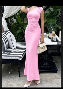 Pink Bodycon Maxi Dress