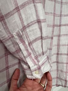 GAP Plaid Linen Blend Tunic