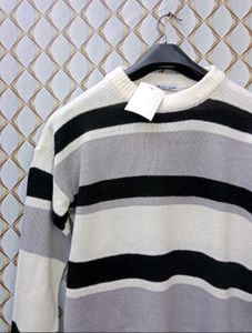 New With Tag Pinterest Striped Knit Sweater