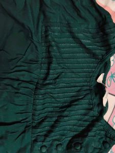 Elegant Green Long Sleeve Top