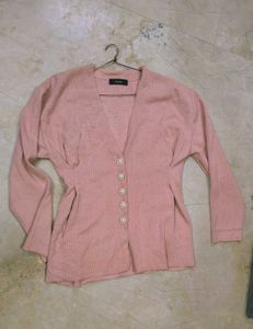 🔥Woolen blazer 😍 New Nude pink sweater overcoat