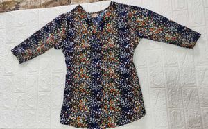 Floral Kurti Style Top