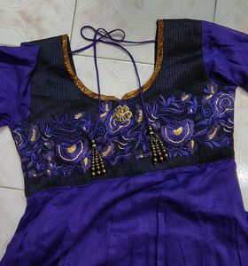 Purple Anarkali Top