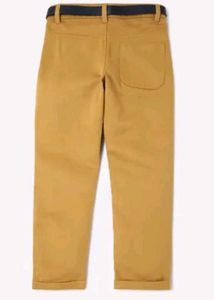 Branded Flat-Front Trousers For Boys
