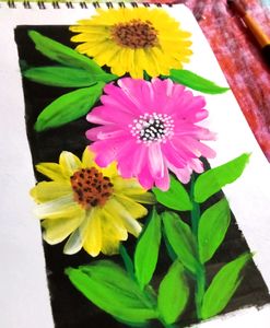 Beautiful Handmade Painting/Floral Painting For Home Decoration