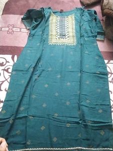 Used Kurti Palazzo Set With Dupata