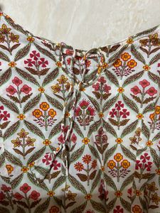 Jaipuri Print Short Kurti