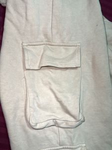 Beige Cargo Sweatpants
