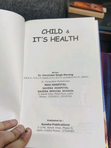 Child And It&#39;s Health Book By Dr. Parvinder Singh Narang
