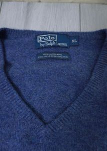 Ralph Lauren Blue V-Neck Sweater