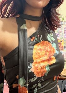 Floral Halter Neck Top