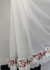 Ruffle saree with stitched blouse